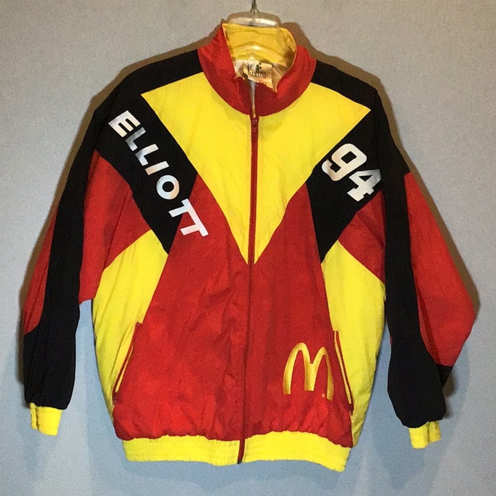Bill Elliott nascar McDonald’s racing jacket vintage